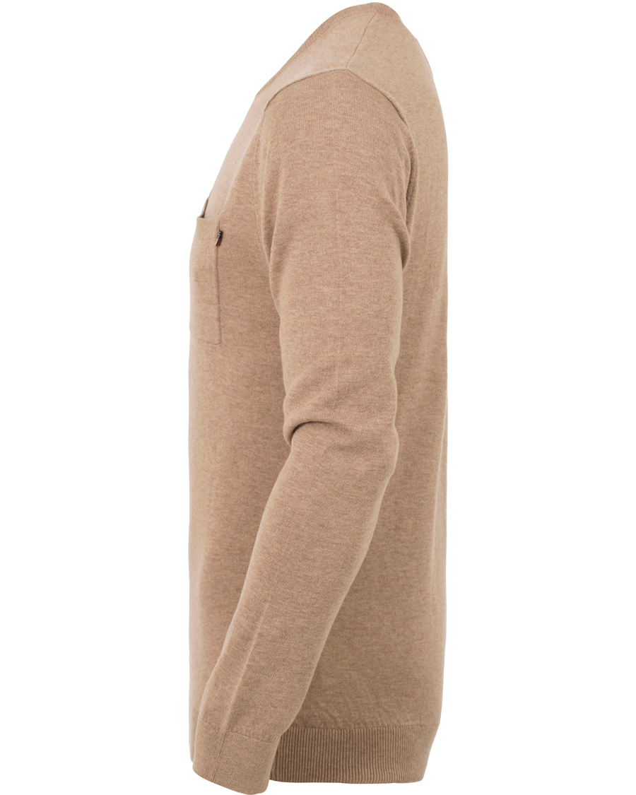 Heren | Truien | Lexington | Jeff Crewneck Sweater Silver Mink Beige