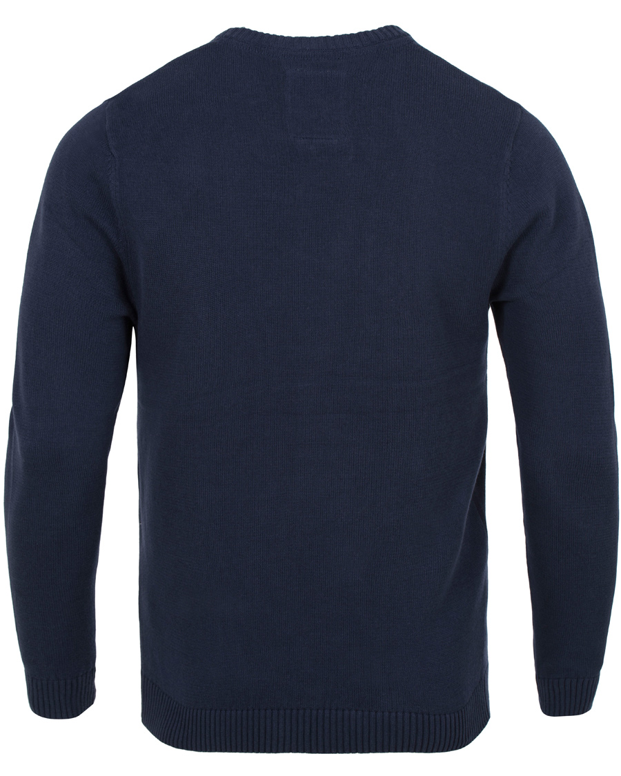 Heren | Truien | Lexington | Nelson Knitted Sweatshirt Deepest Blue