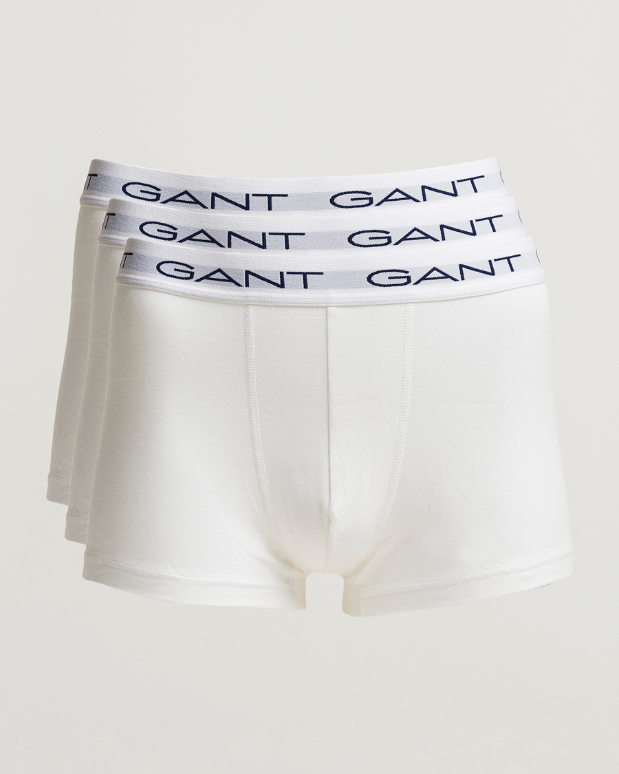 Heren | Ondergoed | GANT | 3-Pack Trunk Boxer White