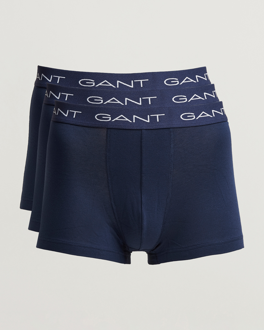 Heren | Ondergoed | GANT | 3-Pack Trunk Boxer Navy