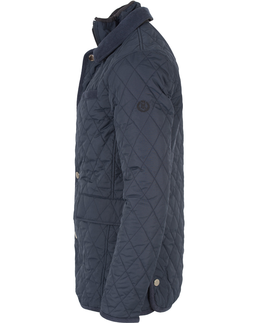 Heren | Jassen | Henri-Lloyd | Henri Lloyd Gelyn Long Quilted Jacket Navy