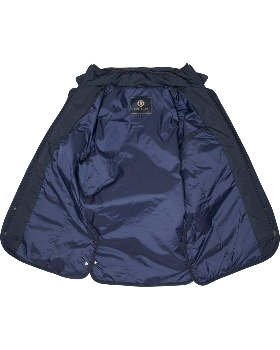 Heren | Jassen | Henri-Lloyd | Henri Lloyd Gelyn Long Quilted Jacket Navy