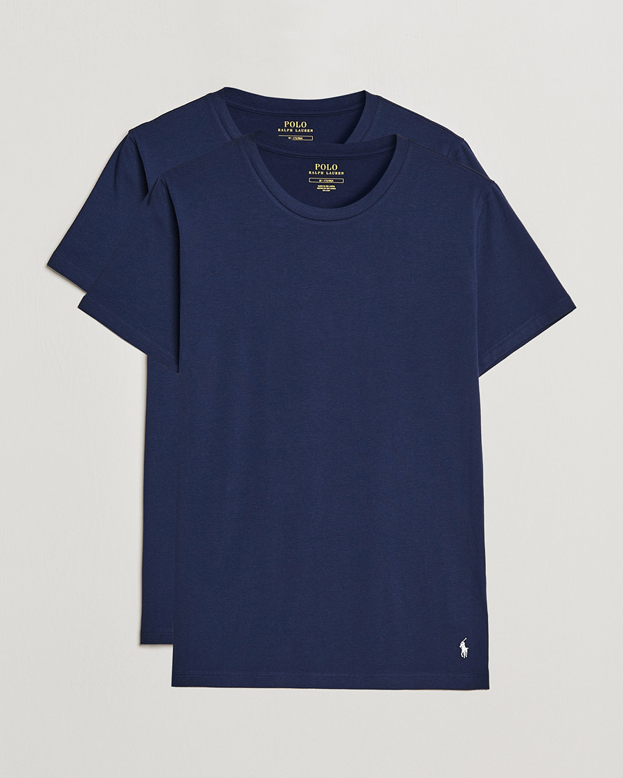 Heren | T-shirts | Polo Ralph Lauren | 2-Pack Cotton Stretch T-Shirt Cruise Navy