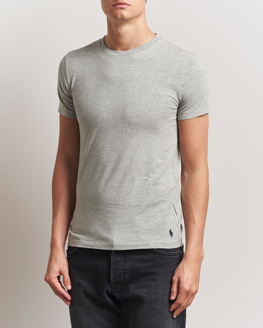 Heren | T-shirts | Polo Ralph Lauren | 2-Pack Cotton Stretch Andover Heather Grey