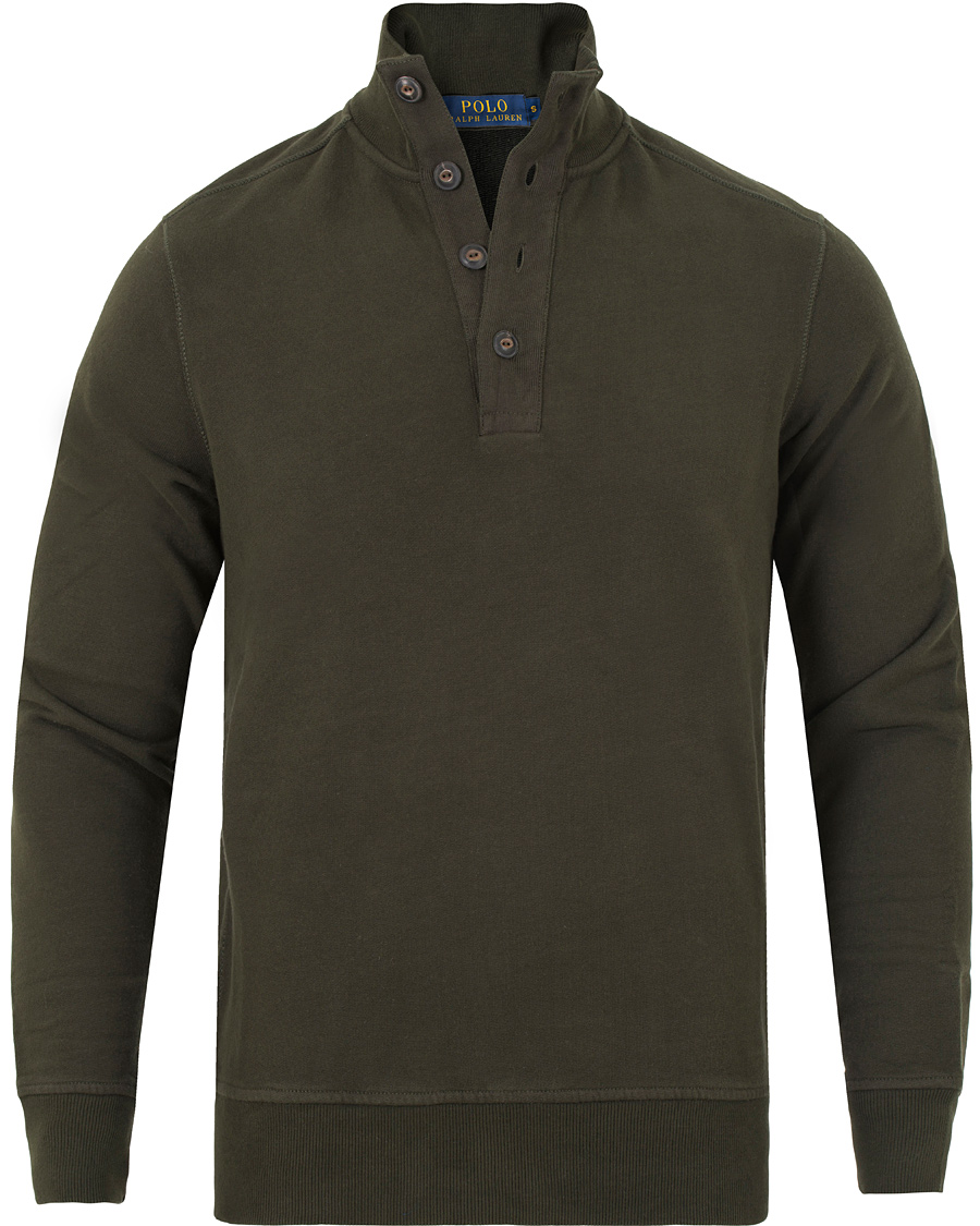 Heren | Truien | Polo Ralph Lauren | Half Button Knitted Sweater Squadron Green