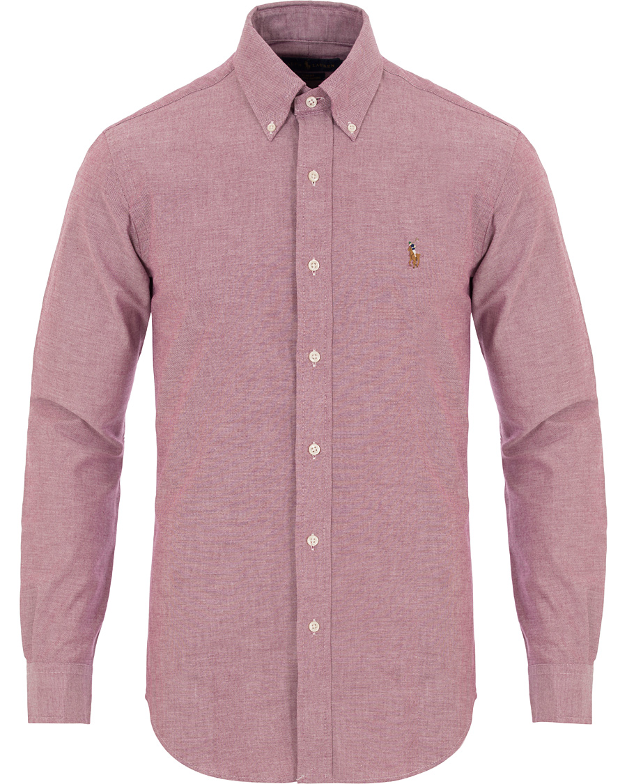 Heren | Overhemden | Polo Ralph Lauren | Slim Fit Stretch Oxford Shirt Crimson Purple