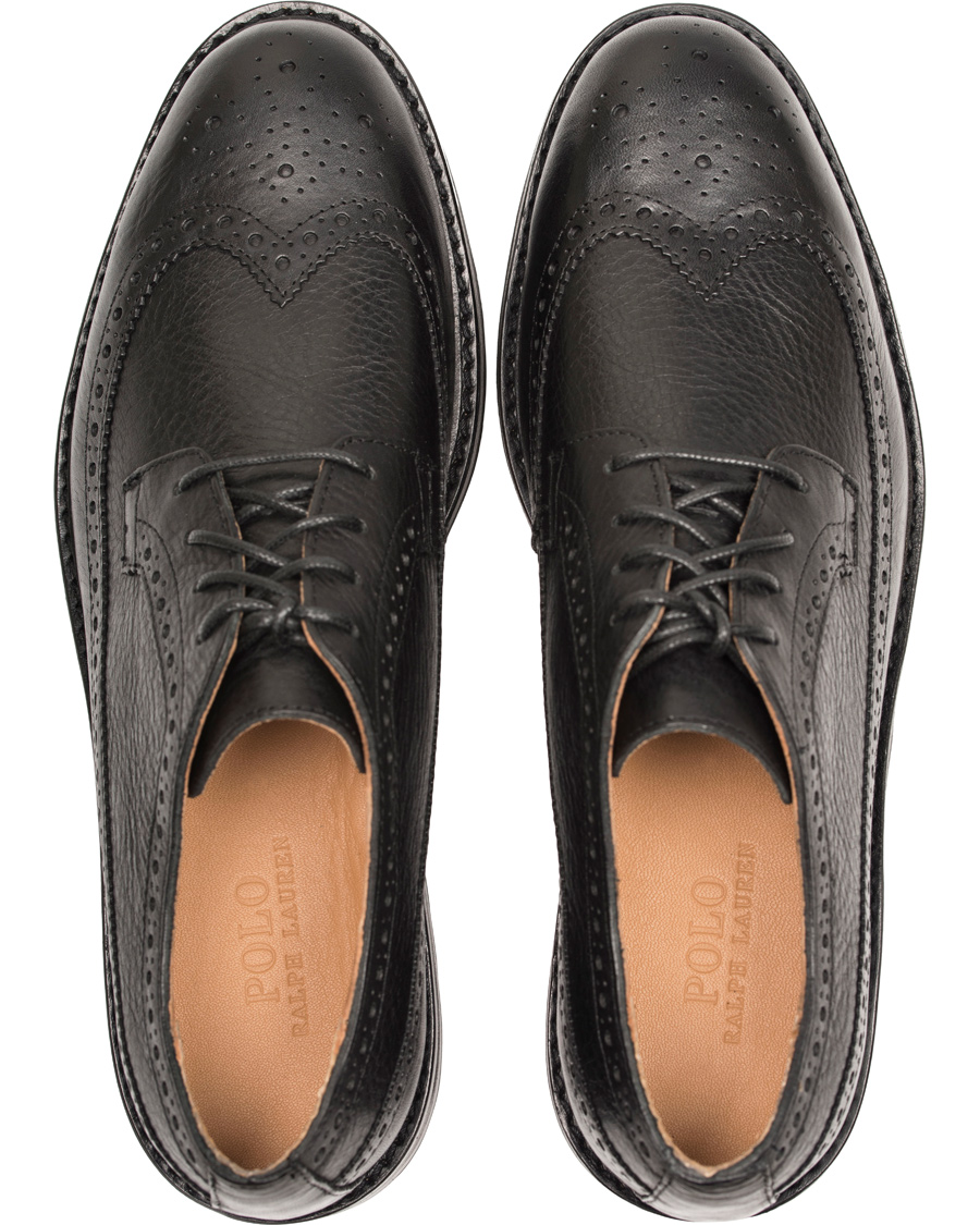 Heren | Polo Ralph Lauren Nyles Brouge Derby Black | Polo Ralph Lauren | Nyles Brouge Derby Black