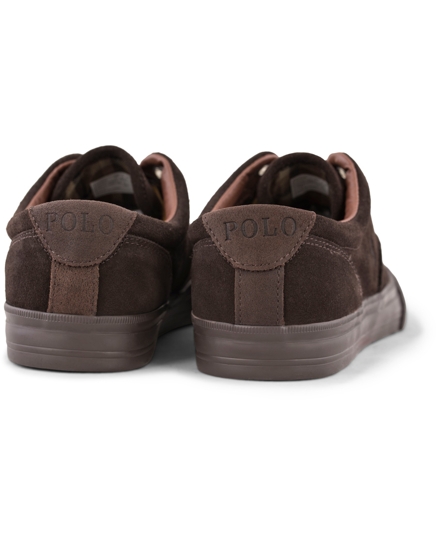 Heren | Polo Ralph Lauren Vaughn Sneaker Dark Brown Suede | Polo Ralph Lauren | Vaughn Sneaker Dark Brown Suede
