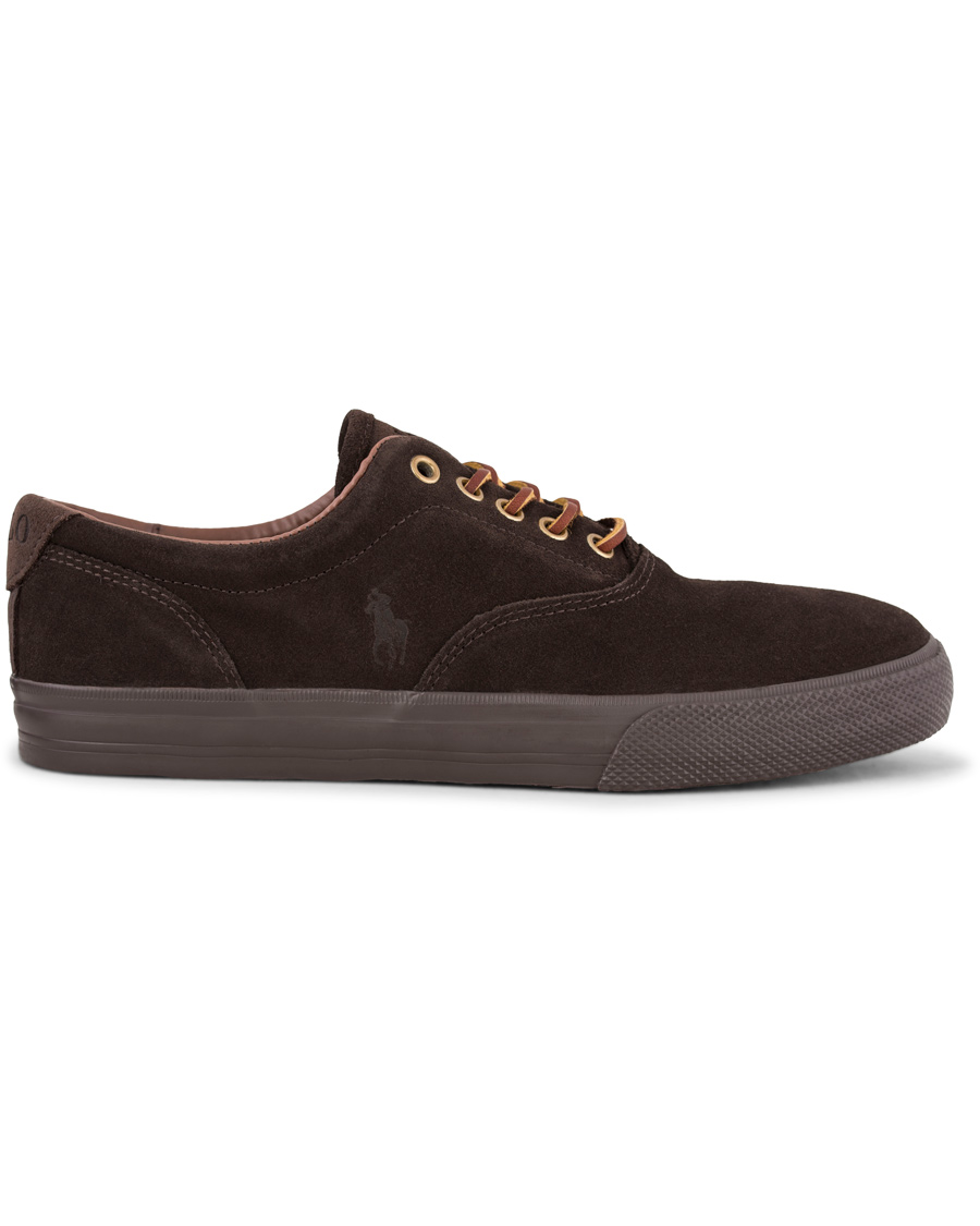 Heren | Polo Ralph Lauren Vaughn Sneaker Dark Brown Suede | Polo Ralph Lauren | Vaughn Sneaker Dark Brown Suede