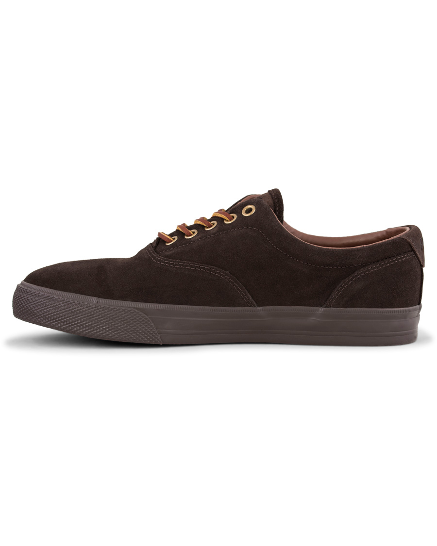 Heren | Polo Ralph Lauren Vaughn Sneaker Dark Brown Suede | Polo Ralph Lauren | Vaughn Sneaker Dark Brown Suede