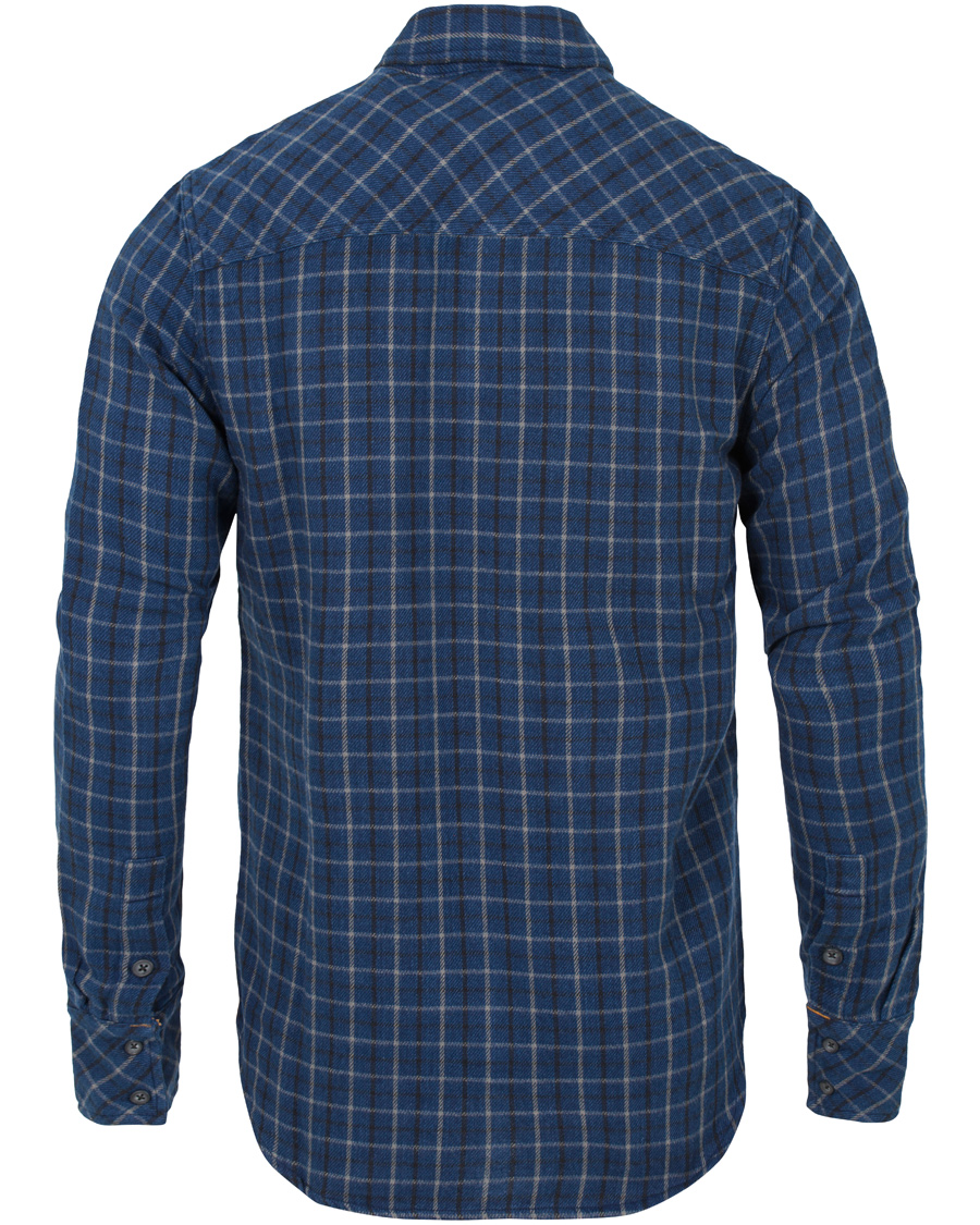 Heren | Overhemden | Nudie Jeans | Gunnar Rope Twill Check Shirt Indigo