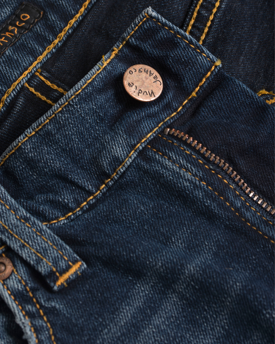 Heren | Jeans | Nudie Jeans | Lean Dean Organic Slim Fit Stretch Jeans Dark Indigo