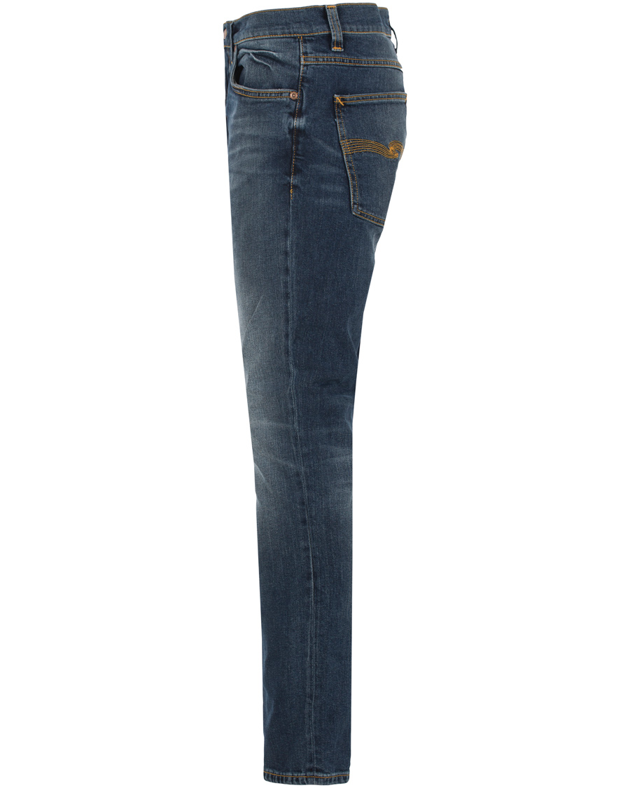 Heren | Jeans | Nudie Jeans | Lean Dean Organic Slim Fit Stretch Jeans Dark Indigo