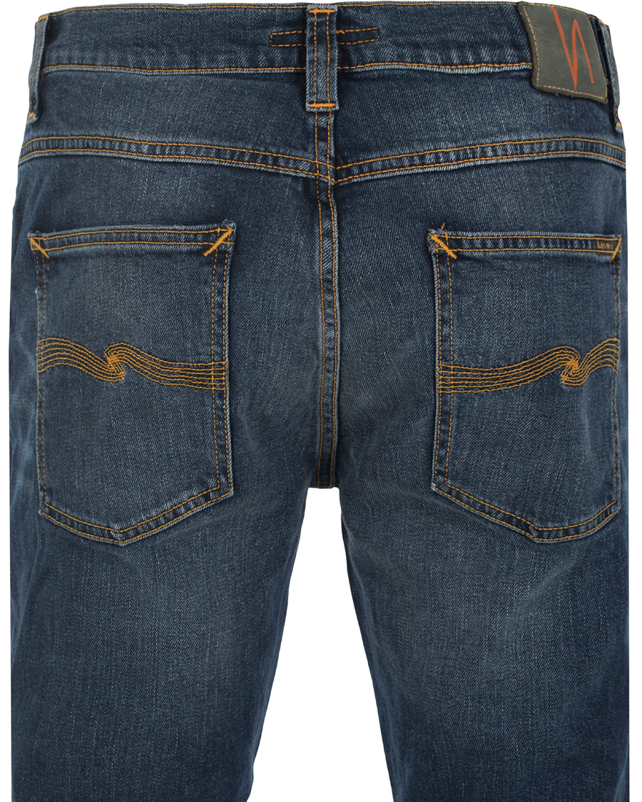 Heren | Jeans | Nudie Jeans | Lean Dean Organic Slim Fit Stretch Jeans Dark Indigo