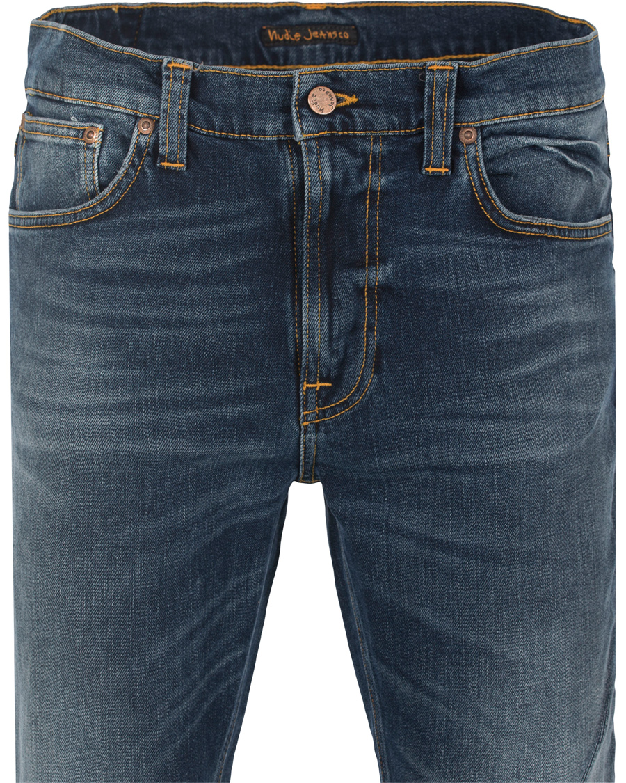 Heren | Jeans | Nudie Jeans | Lean Dean Organic Slim Fit Stretch Jeans Dark Indigo