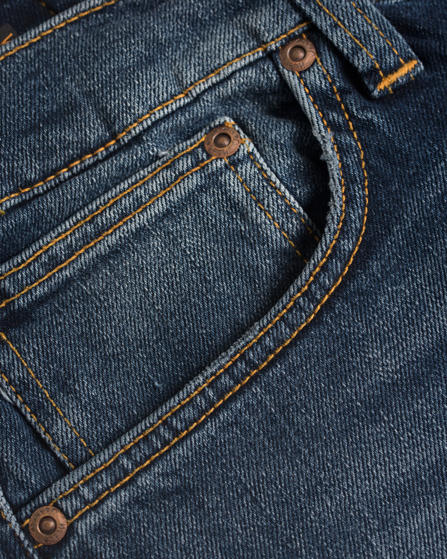 Heren | Jeans | Nudie Jeans | Lean Dean Organic Slim Fit Stretch Jeans Dark Indigo