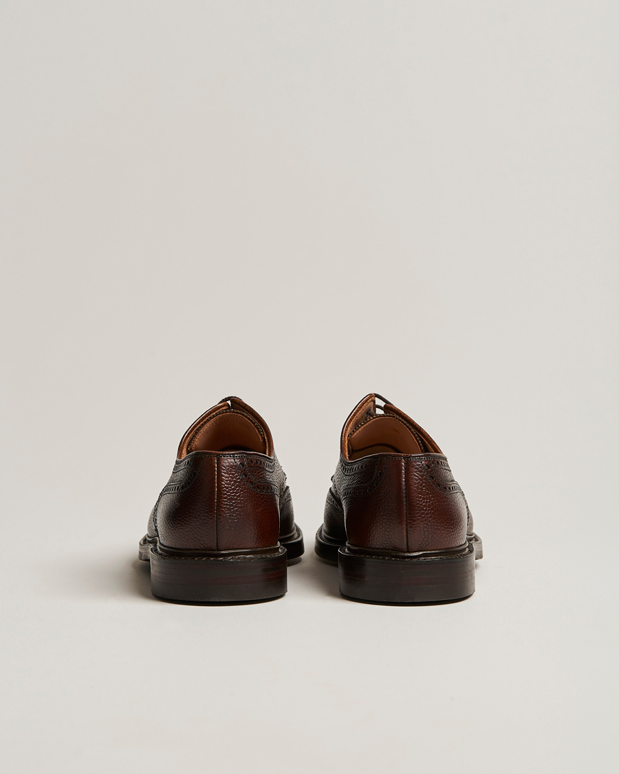 Heren | Brogues | Crockett & Jones | Pembroke Derbys Dark Brown Grained Calf