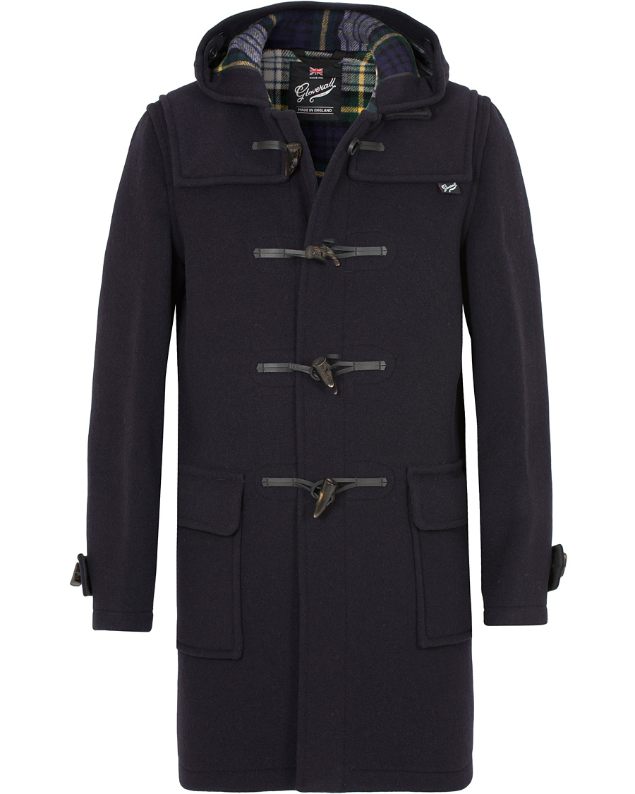 Heren | Jassen | Gloverall | Morris Duffel Coat Navy/Dress Gordon
