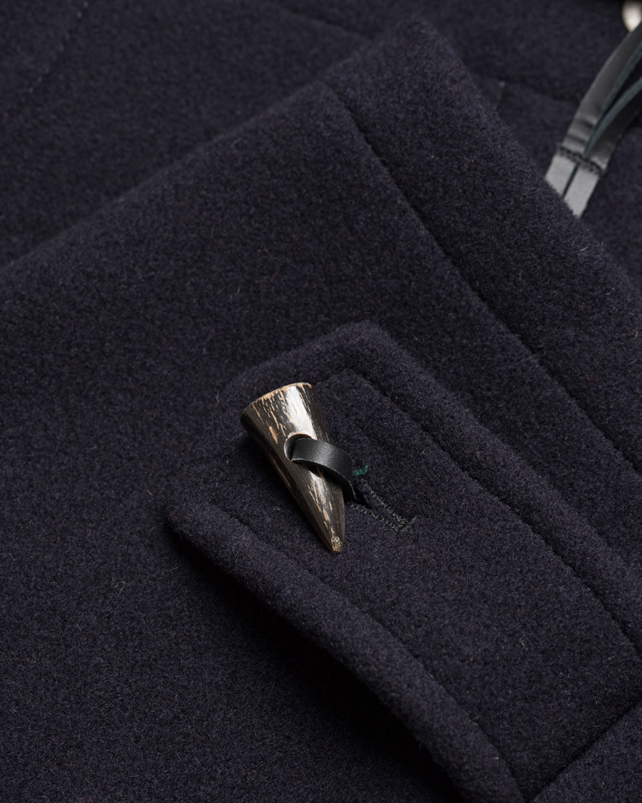 Heren | Jassen | Gloverall | Morris Duffel Coat Navy/Dress Gordon