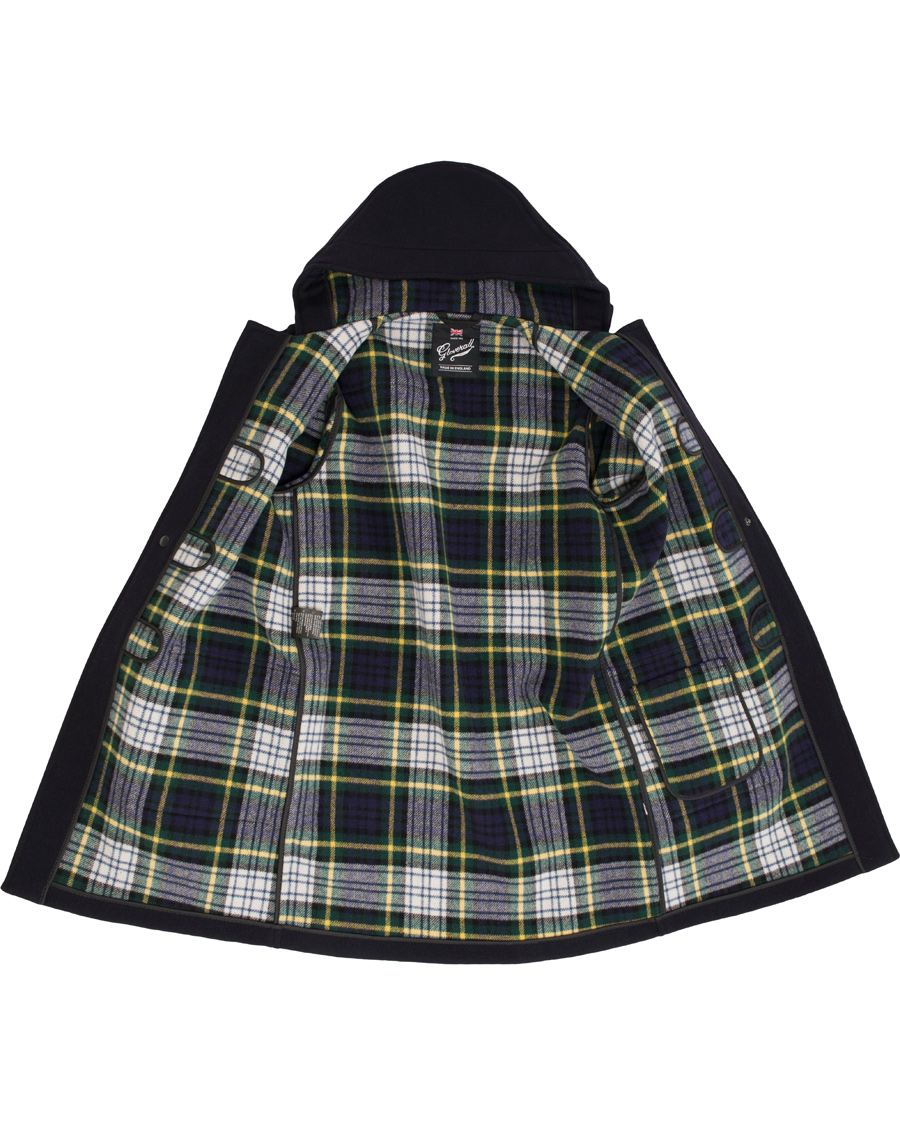 Heren | Jassen | Gloverall | Morris Duffel Coat Navy/Dress Gordon