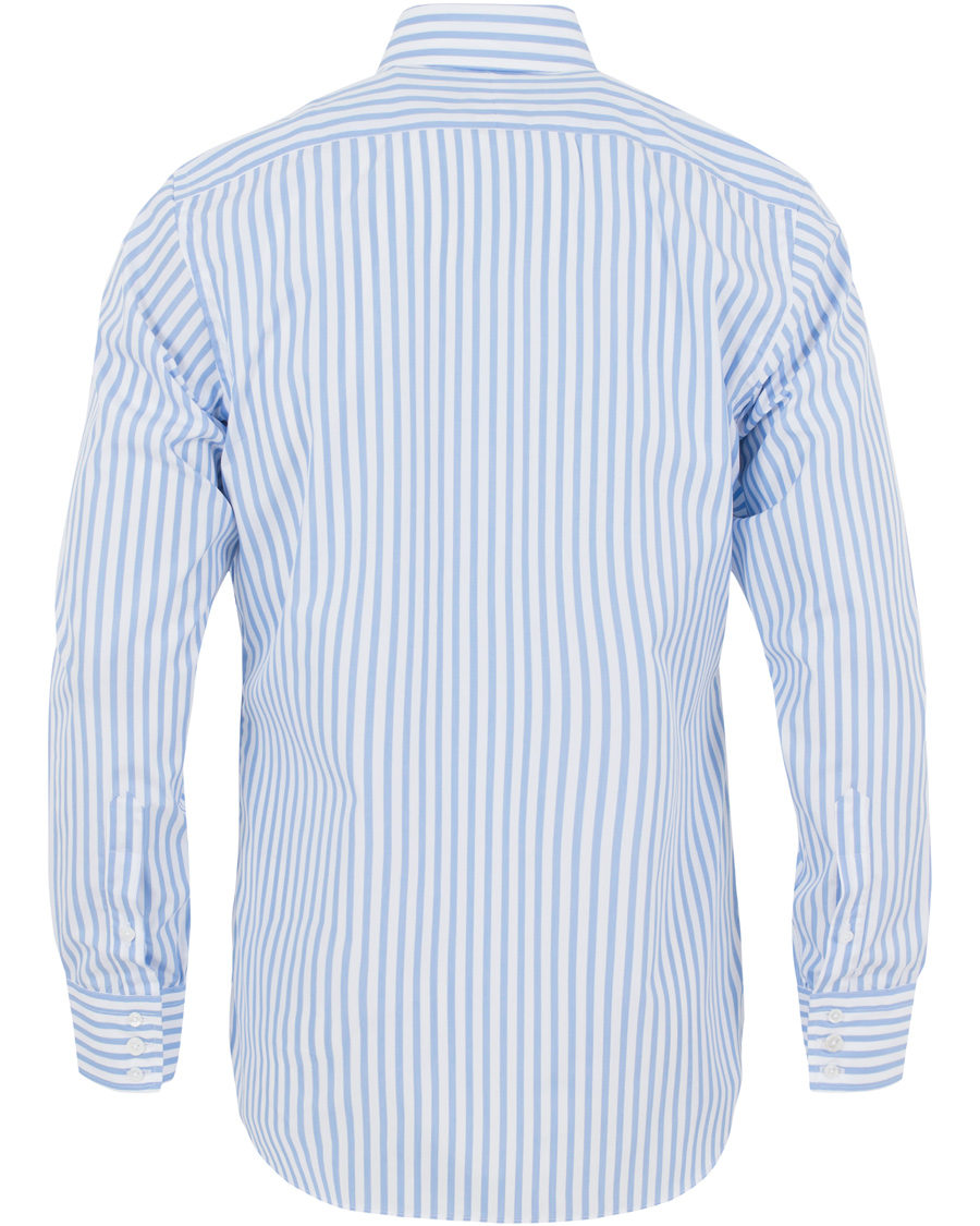 Heren | Overhemden | Turnbull & Asser | Slim Fit Bengal Stripe Shirt Light Blue