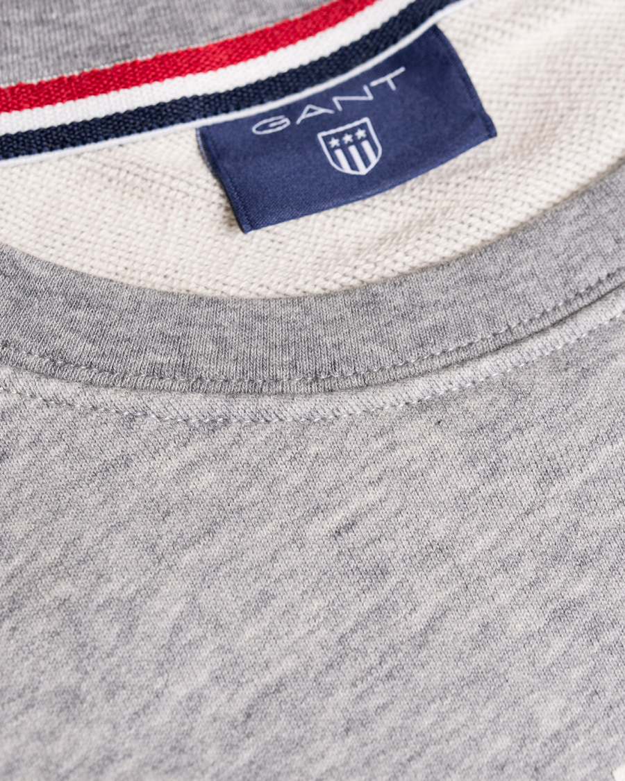 Heren | Truien | GANT | Båstad C-Neck Sweat Grey Melange