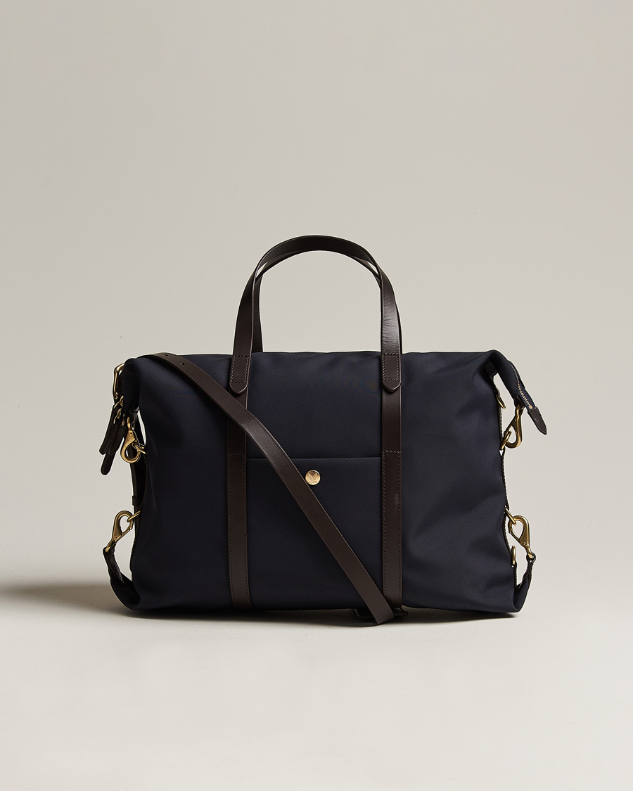 Heren | Tassen | Mismo | M/S Utility Nylon Duffle Bag Navy/Dark Brown