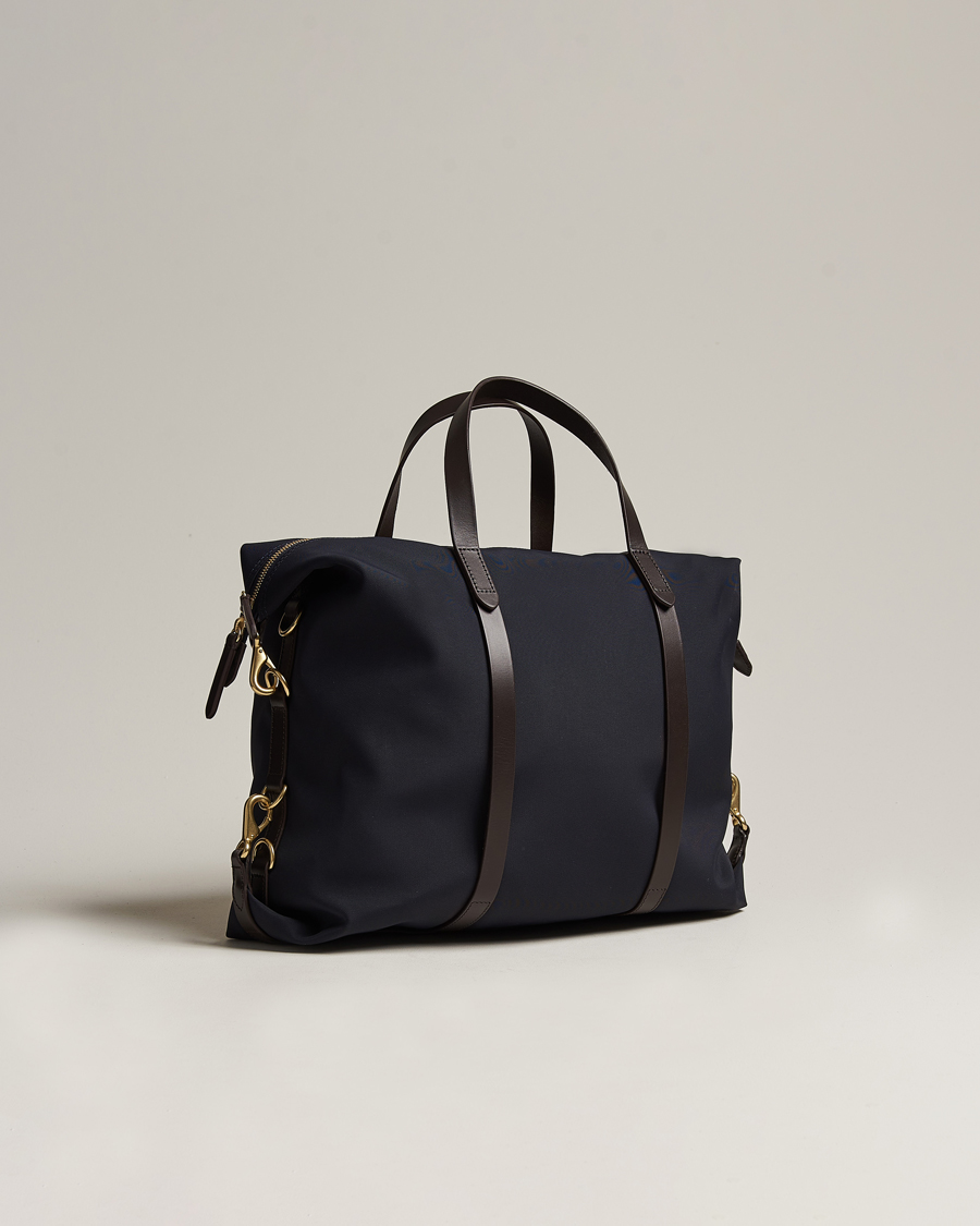 Heren | Tassen | Mismo | M/S Utility Nylon Duffle Bag Navy/Dark Brown