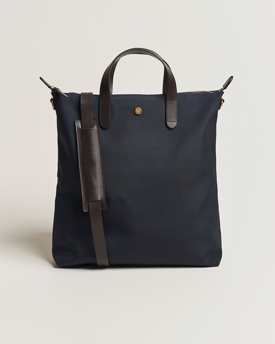 Heren | Tassen | Mismo | M/S Canvas Shopper Navy/Dark Brown