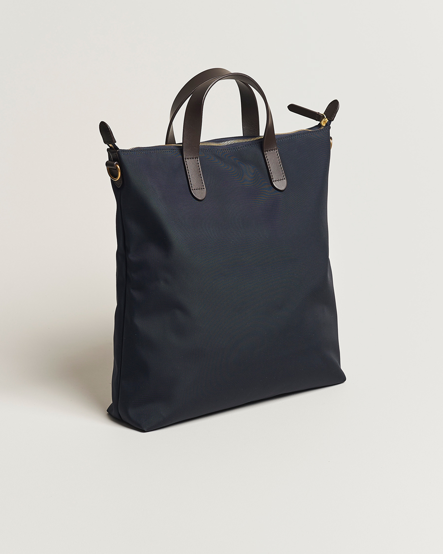 Heren | Tassen | Mismo | M/S Canvas Shopper Navy/Dark Brown