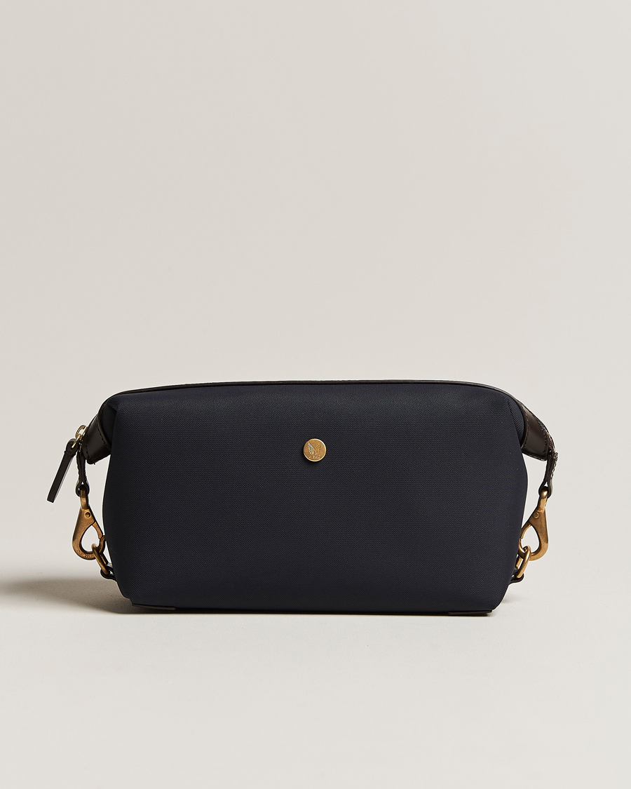 Heren | Tassen | Mismo | M/S Nylon Washbag Navy/Dark Brown