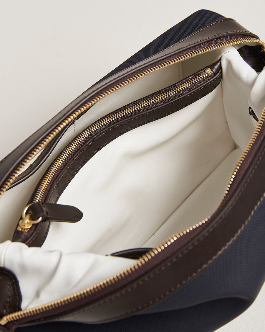 Heren | Tassen | Mismo | M/S Nylon Washbag Navy/Dark Brown