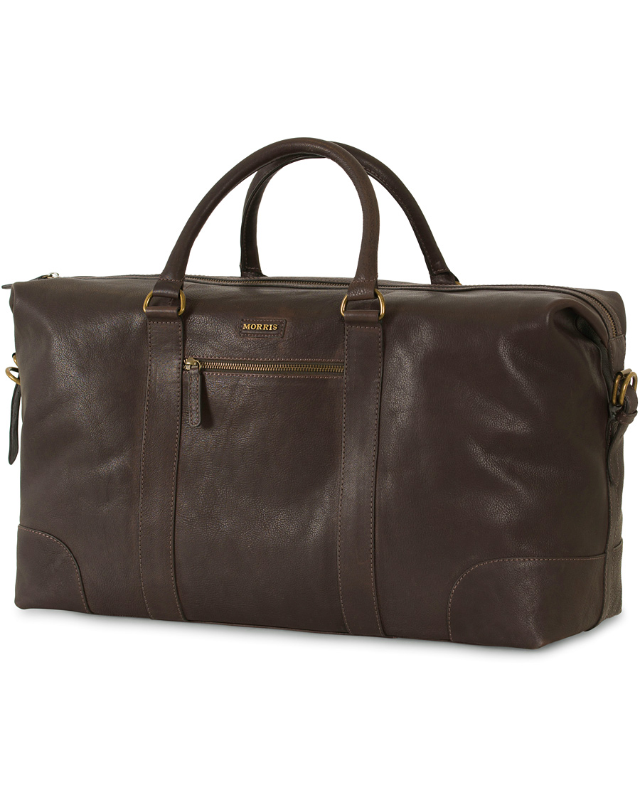 Heren | Morris Leather Weekendbag Dark Brown | Morris | Leather Weekendbag Dark Brown
