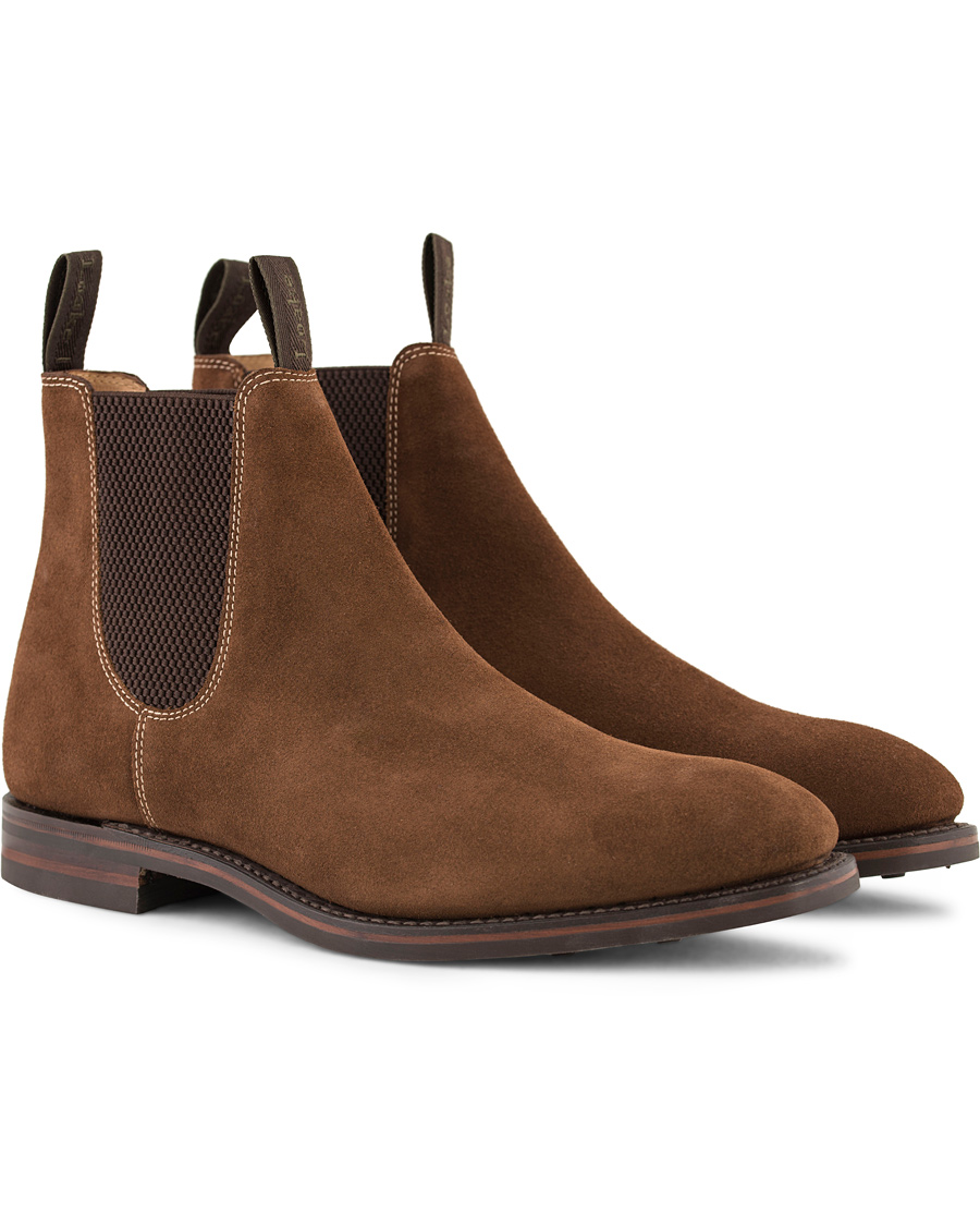 Heren | Loake 1880 Chatsworth Chelsea Boot Brown Suede | Loake 1880 | Chatsworth Chelsea Boot Brown Suede