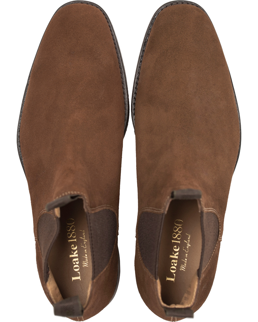 Heren | Loake 1880 Chatsworth Chelsea Boot Brown Suede | Loake 1880 | Chatsworth Chelsea Boot Brown Suede