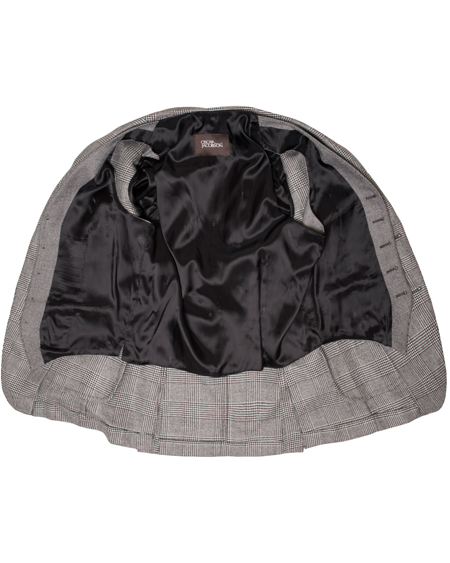 Heren | Pakken | Oscar Jacobson | Egel 3 Piece Split Suit Grey/White