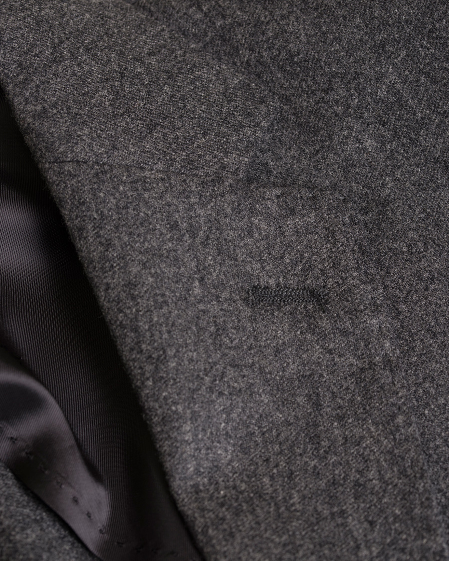 Heren | Blazers | Oscar Jacobson | Einar Flannel Blazer Dark Grey