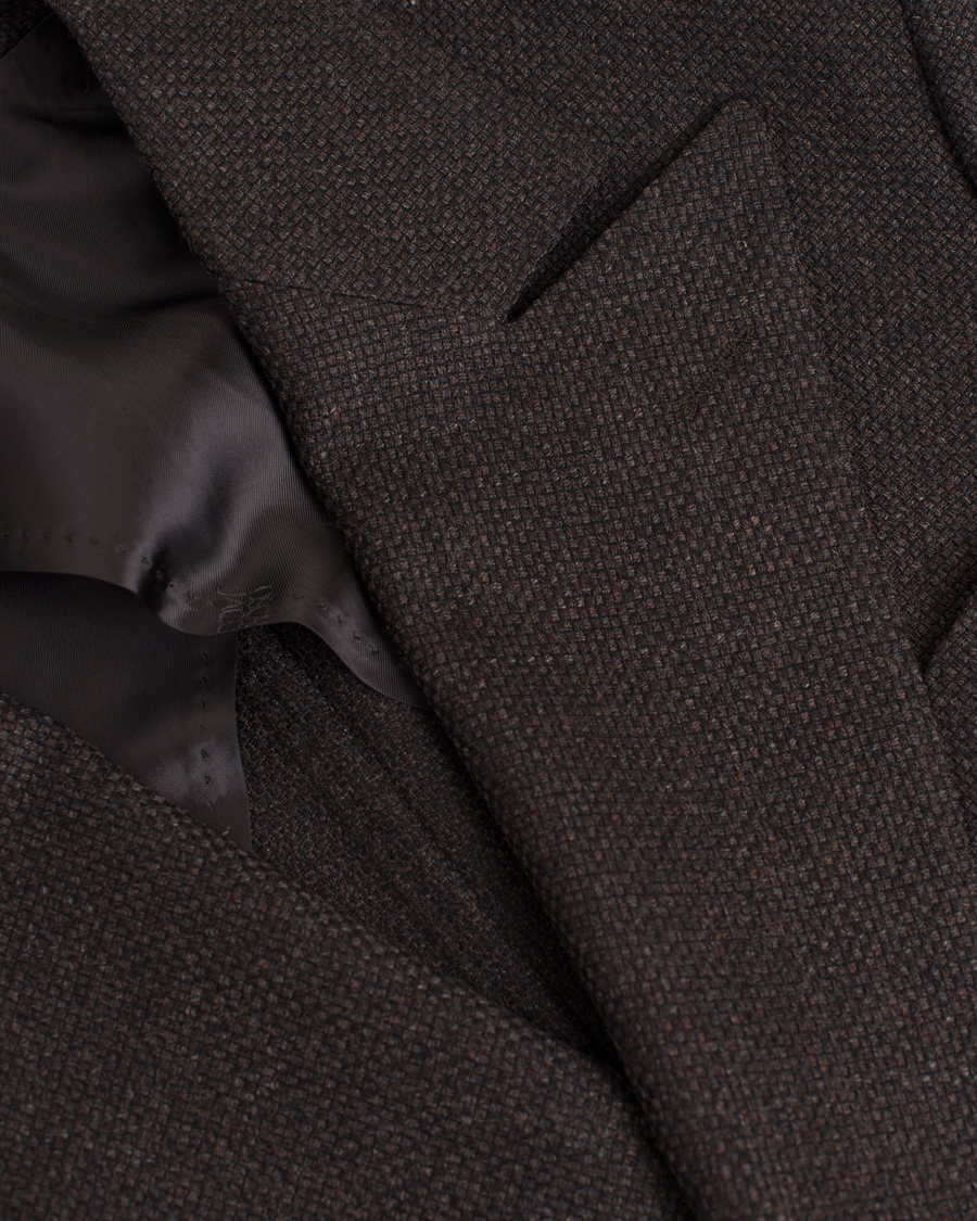 Heren | Blazers | Oscar Jacobson | Erik Double Breasted Super 120's Blazer Dark Brown
