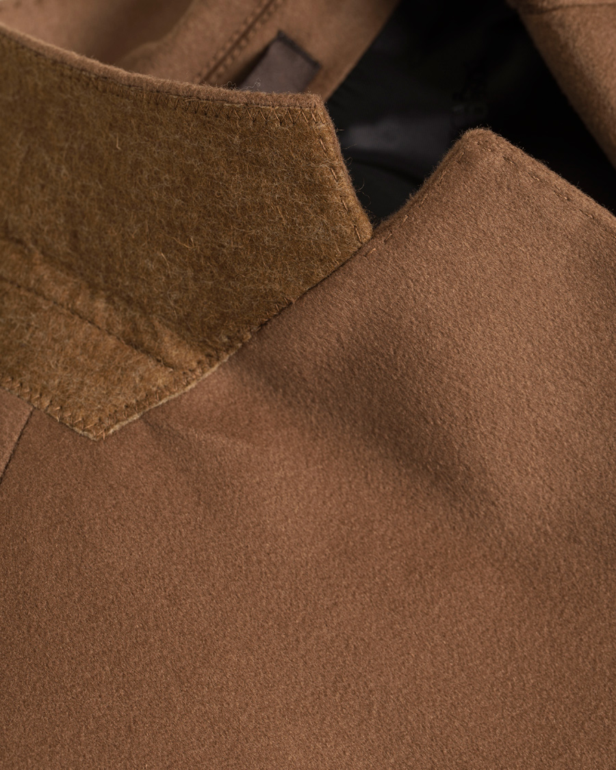 Heren | Jassen | Oscar Jacobson | Savile Row Loro Piana Storm System Coat Dark Brown