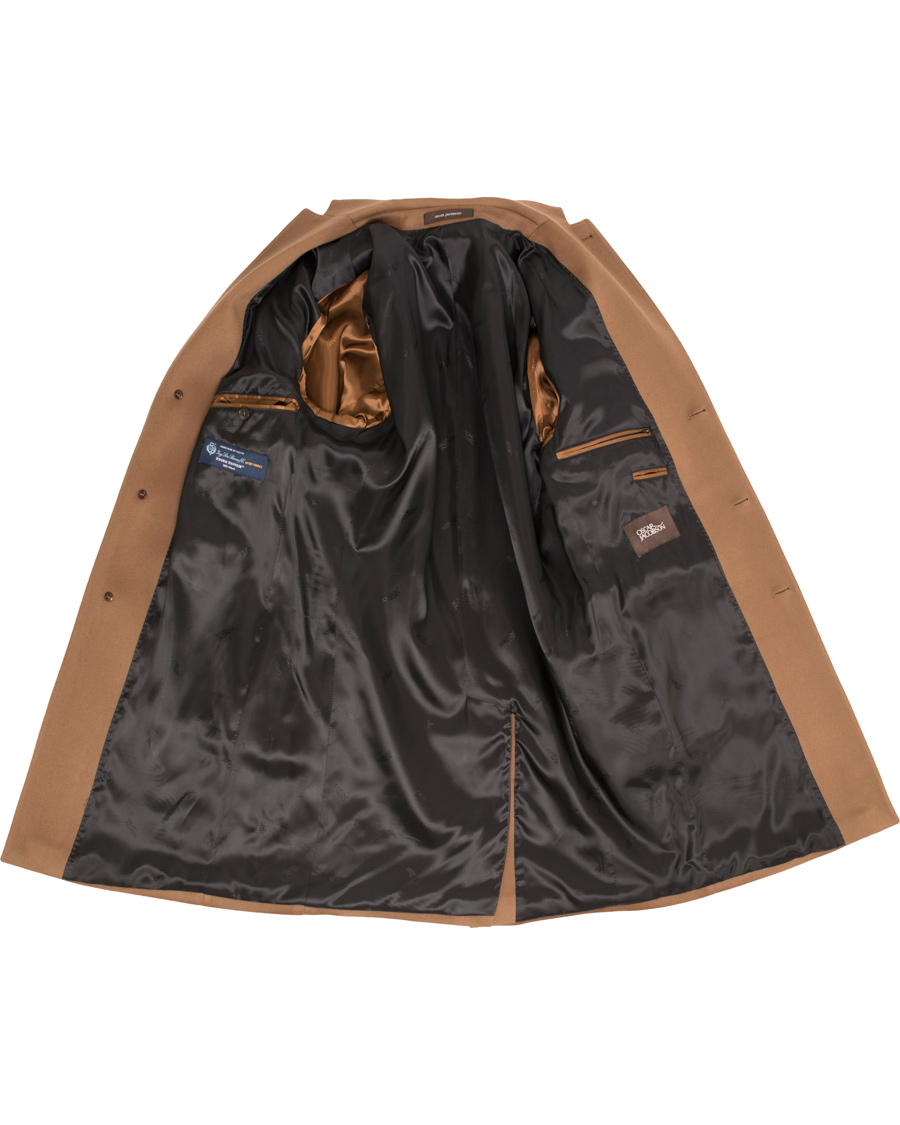 Heren | Jassen | Oscar Jacobson | Savile Row Loro Piana Storm System Coat Dark Brown