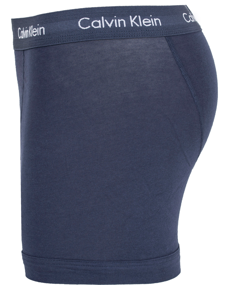 Heren | Ondergoed | Calvin Klein | Cotton Stretch Long Leg Trunk 3-pack Blue/Black/Cobolt