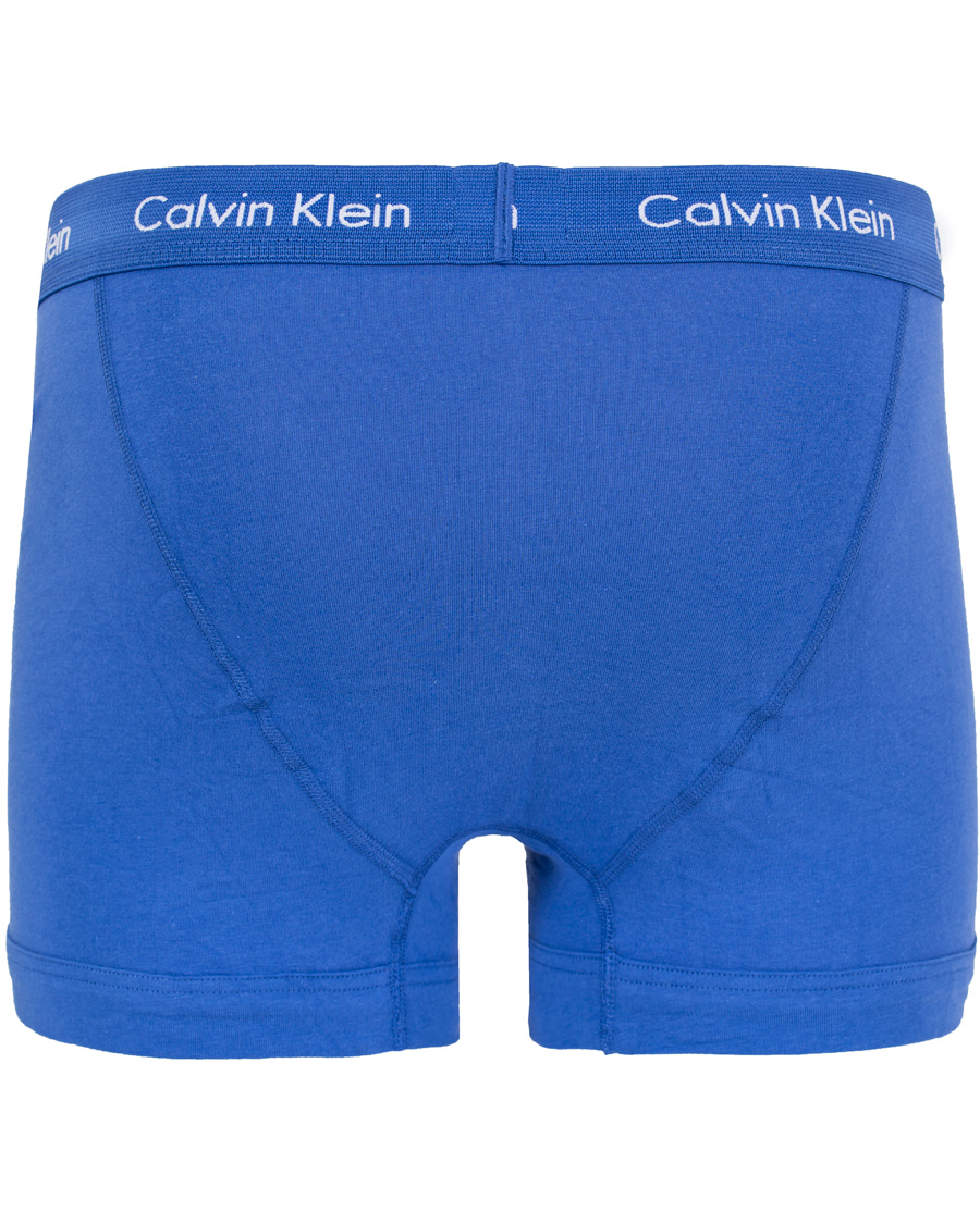 Heren | Ondergoed | Calvin Klein | Cotton Stretch Long Leg Trunk 3-pack Blue/Black/Cobolt