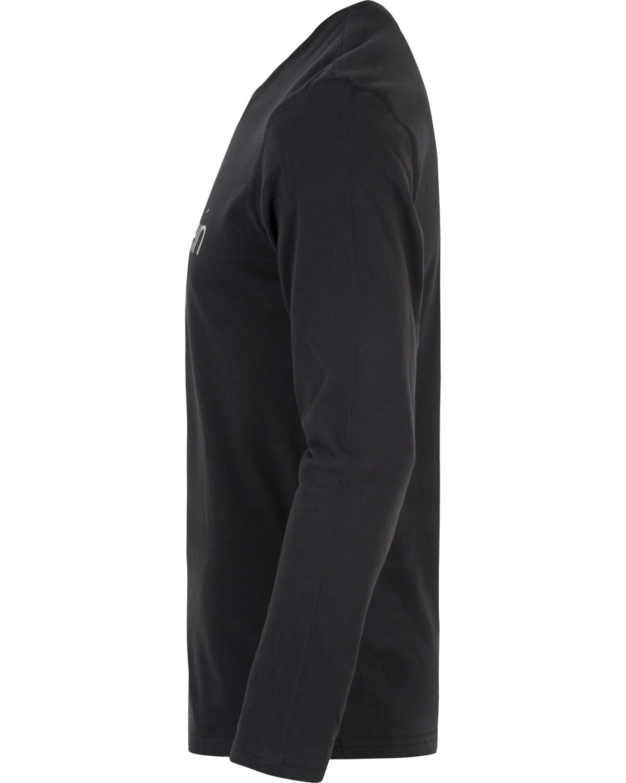 Heren | T-shirts | Calvin Klein | Long Sleeve Crew Neck Tee Black