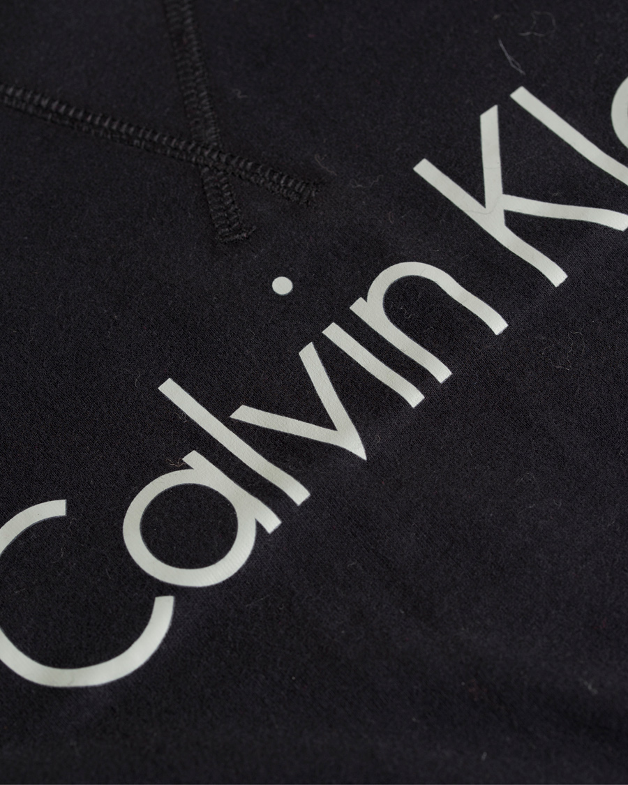 Heren | T-shirts | Calvin Klein | Long Sleeve Crew Neck Tee Black