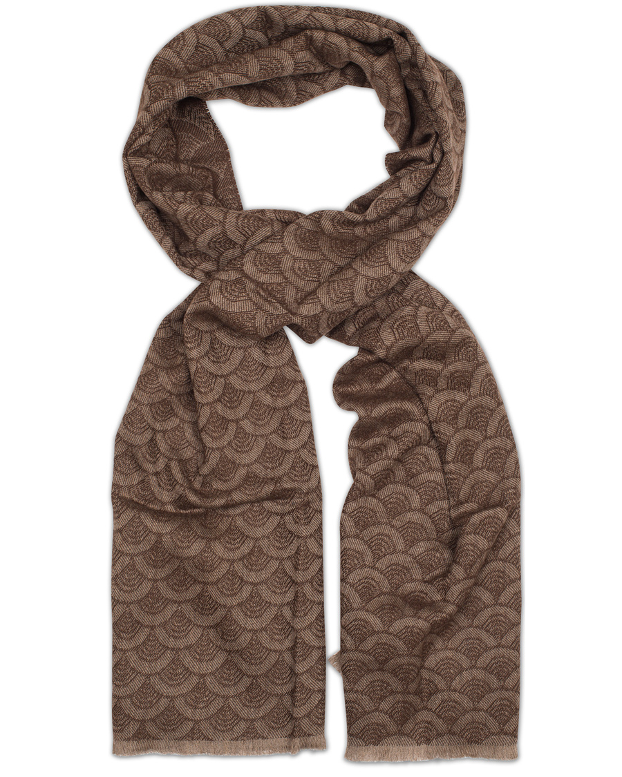 Heren | Eton Merino Woven Scarf Brown | Eton | Merino Woven Scarf Brown