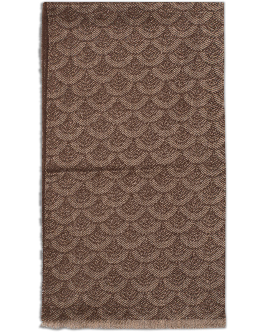Heren | Eton Merino Woven Scarf Brown | Eton | Merino Woven Scarf Brown