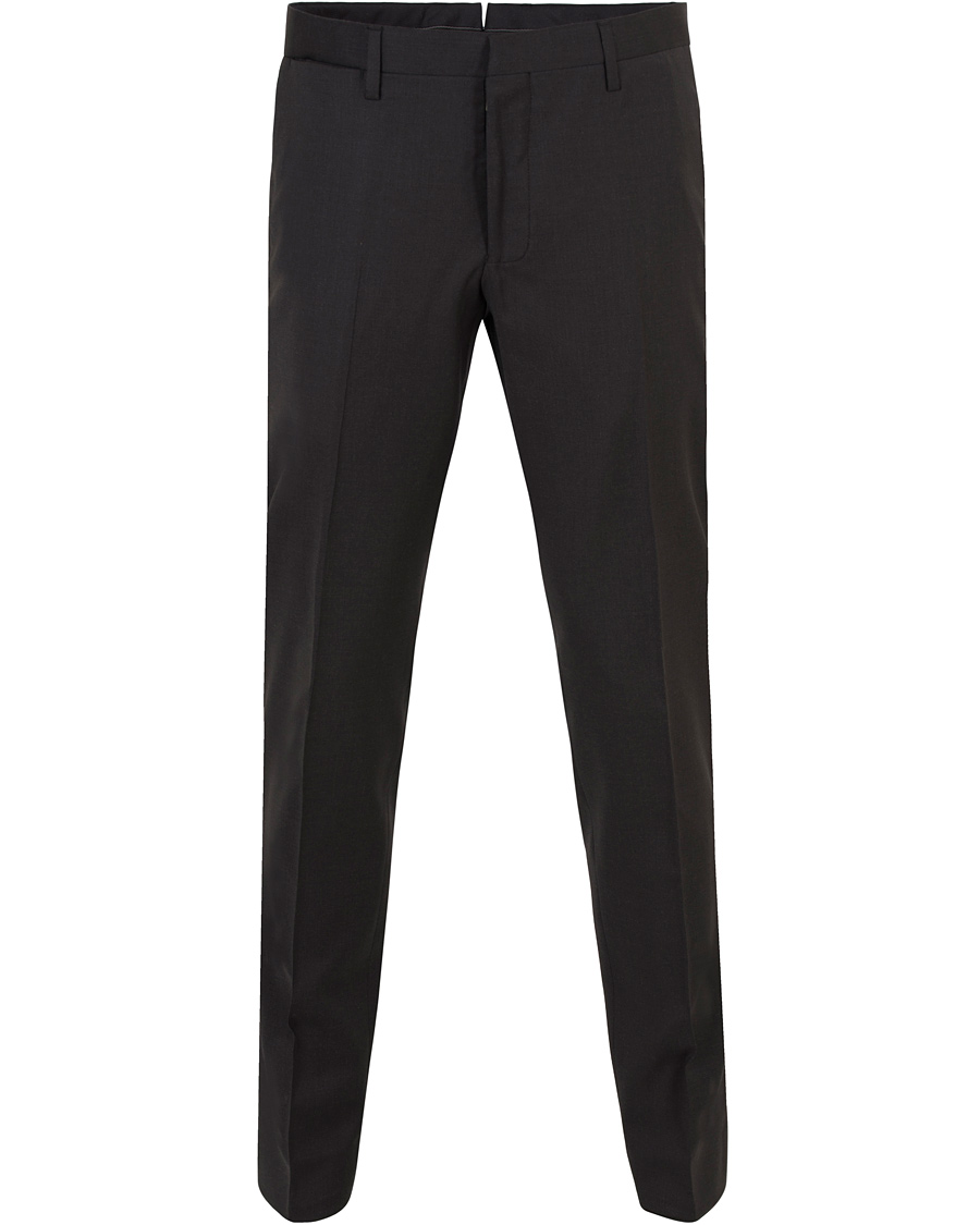 Heren | Broeken | GANT Diamond G | Tailored Slim Travel Pants Charcoal Melange