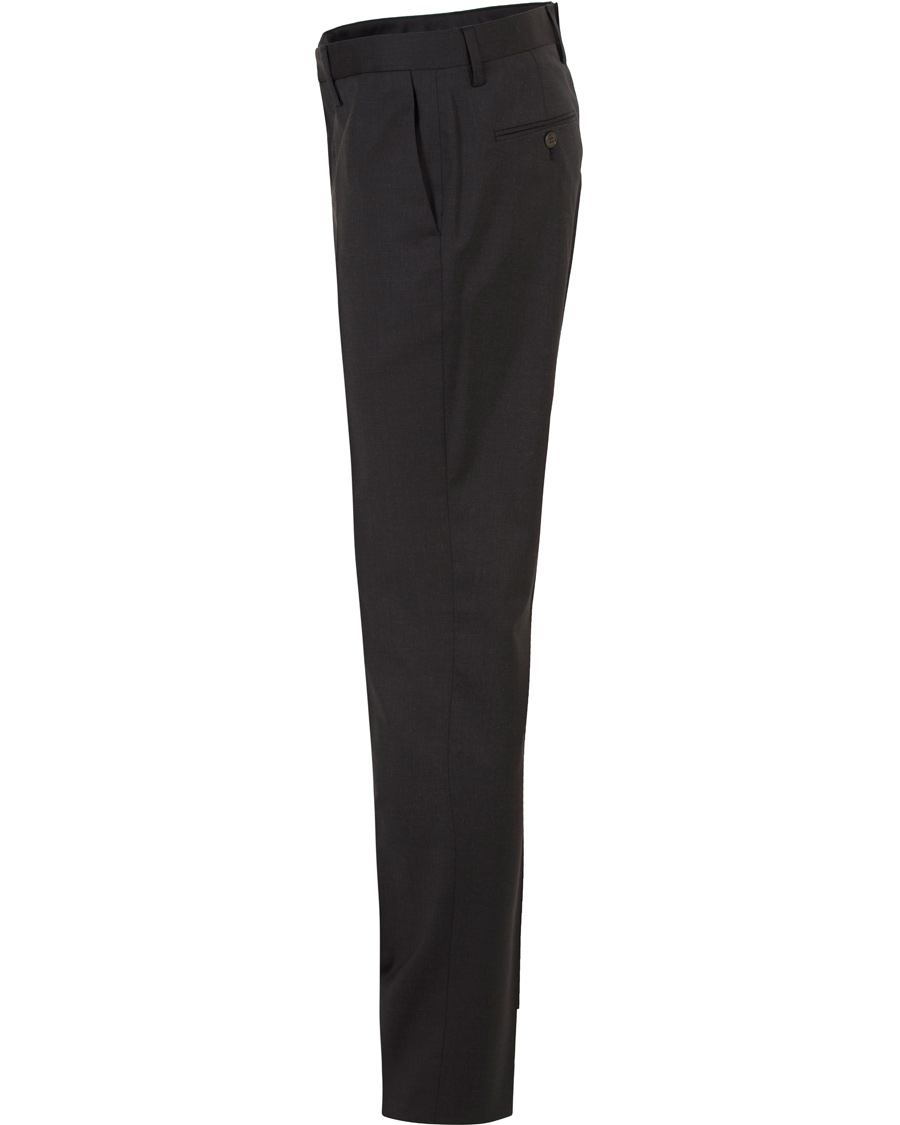Heren | Broeken | GANT Diamond G | Tailored Slim Travel Pants Charcoal Melange