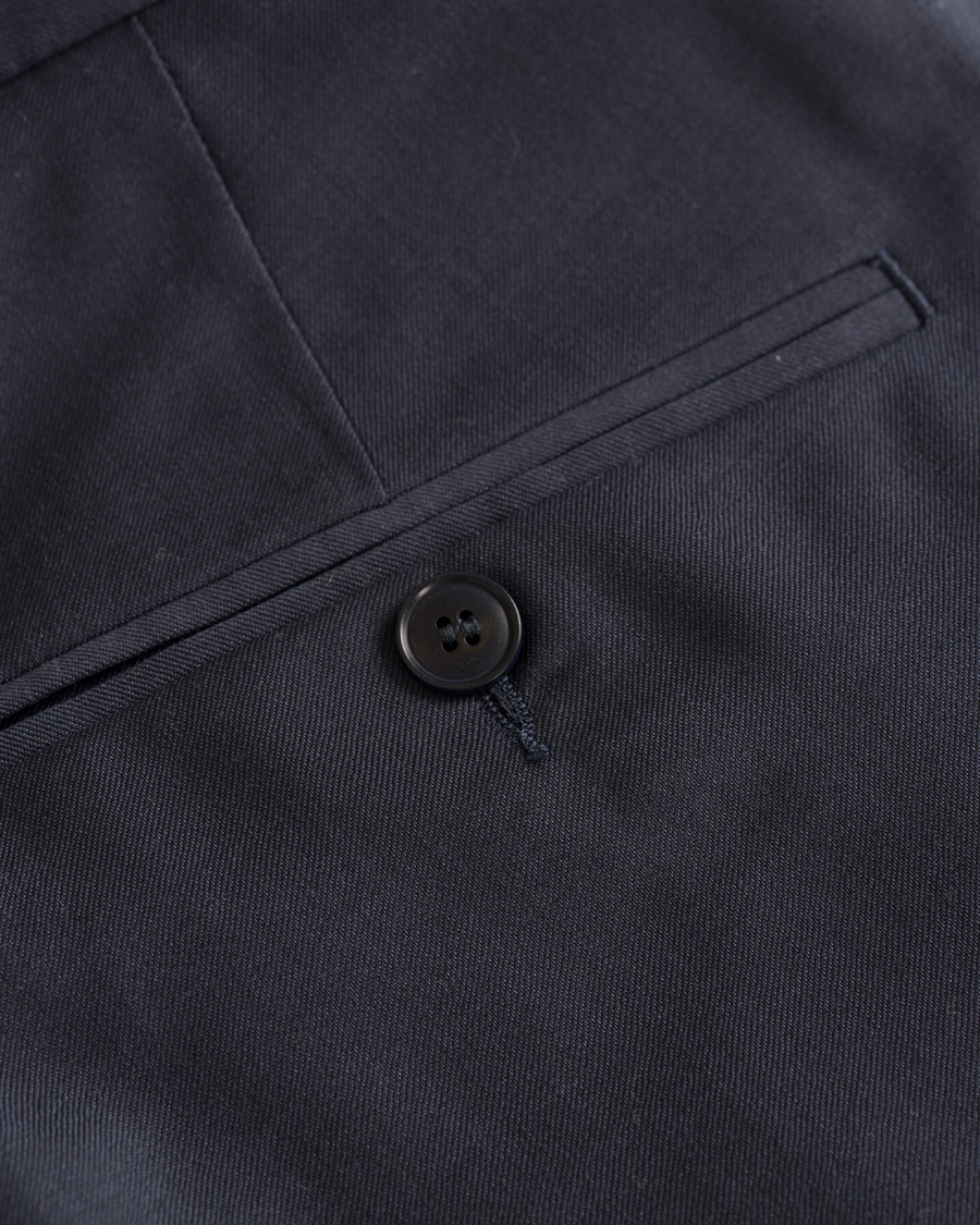 Heren | Broeken | GANT Diamond G | Tailored Slim Travel Pants Ink Blue