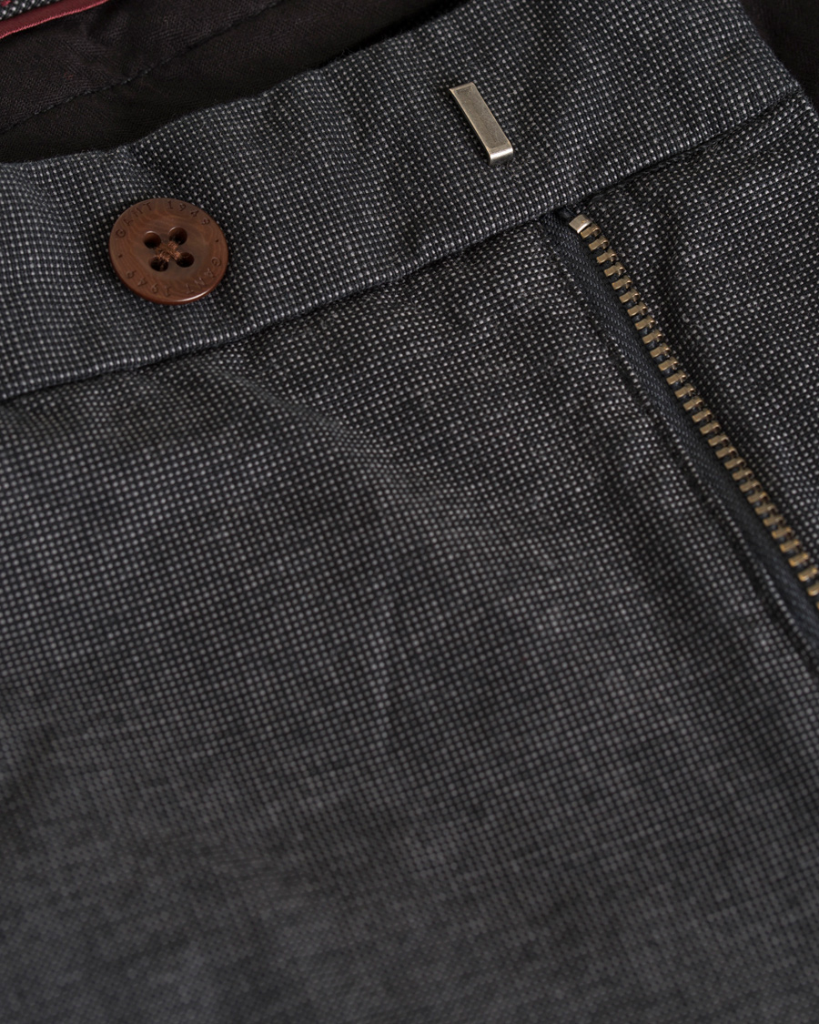 Heren | Broeken | GANT | Tailored Slim Wool Look Slacks Graphite